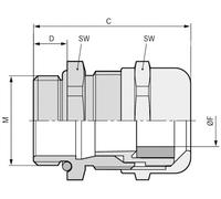 Presse-étoupe LAPP SKINTOP® MS-M 50X1,5 ATEX XL 53112860 M50 laiton laiton 5 pc(s)