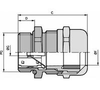 Presse-étoupe LAPP SKINTOP® MS-SC-XL PG 21 53112350 PG21 laiton laiton 25 pc(s)