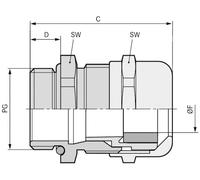 Presse-étoupe LAPP SKINTOP® MSR-XL PG 16 52115810 PG16 laiton laiton 50 pc(s)