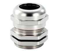 Presse-étoupe métallique blindé en laiton nickelé | Armoires de commande intérieures M50/M54/M60/M63 en laiton nickelé argenté : IP68 EMC 3 pièces(M63*1.5(37-44))