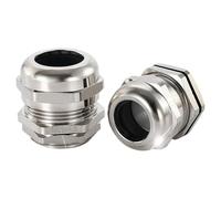 Presse Etoupe Presse-étoupe droit étanche en laiton nickelé, tailles M8/M10/M12/M20, IP68, verrouillage d'étanchéité for connexions de câbles électriques(M101.5(3-6.5mm))