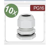 Quadrios 24CA395 Presse-étoupe PG16 Polyamide gris 10 pc(s)