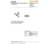 Presse-étoupe Weidmüller VG M16-K67 4-8 1909670000-50 M16 Polyamide gris 50 pc(s)