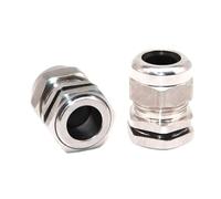 Presse-étoupes en acier inoxydable 316, presse-étoupes étanches métal M8 M10 M12 M16 M20 M22 M30, serre-câbles filetés, fixation de fil, joint d'étanchéité(PG9-SS316-5pcs)