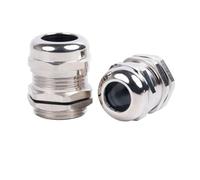 Presse-étoupes en laiton nickelé, étanche IP68, for câbles de 3 à 44 mm, type M PG, 1 pièce(PG19 fit 10-14mm)