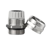 Presse Étoupes Métalliques Presse-étoupe étanche IP68 en laiton nickelé, for câbles métriques M8, M10, M12, M14, M16, M18-M36, compatible avec de 18 à 25 mm et 4 8 Câble(M30x1.5 fit 13-18mm)