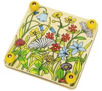 Presse-fleurs - Goki - Prairie - Bois - 6 planchettes - 17,5 x 17,5 x 4,5 cm