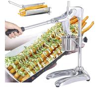 Presse-frites en acier inoxydable avec 12 trous pour presser uniformément de longues bandes de pommes de terre, 30 cm