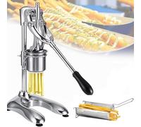 Presse-frites manuel commercial de 30 cm - Extrudeuse de pommes de terre en acier inoxydable for de longues bandes de pommes de terre uniformément pressées dans les restaurants