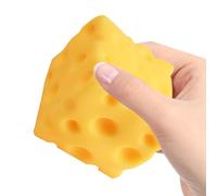 Presse-Fromage Cube géant, Jouet sensoriel spongieux en Forme de Cube de Sucre géant, Gros Jouet Fidget au Fromage pour et Adultes, Jouets sensoriels à Lent et s