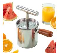 Presse-fromage robuste en acier inoxydable avec filtre, construction stable | Presse-agrumes manuel pour la fabrication de jus de raisin dans votre cuisine sur votre plan de travail à la maison