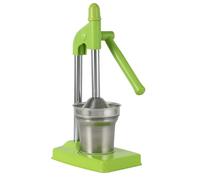 Presse-Fruits, Acier Inoxydable pour Fruits, Viande, Fromage, avec Pot de Récupération avec Tuyau d'Écoulement Presse-Agrumes en Acier Inoxydable, Presse-Agrumes Robuste pour (Green, One Size)