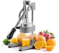 Presse fruits manuel avec levier Agrumes Manuel Alimentaire Broyeur Jus | pour Orange Lime Citron Pommes (Blanc)