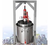 Presse-fruits pour la fabrication de vin et de cidre, grande capacité de 22 L, extraction efficace du jus avec hachoir et moulin