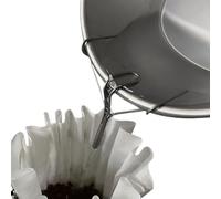 Presse-goutte à café - Dévidoir de dérivation de fil de café fabriqué à la main - Moulage en acier de précision sur annexe - Outil de brassage manuel portable pour un débit de café contrôlé - Bariste