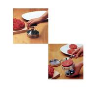 Presse Hamburgers avec poussoir Fonte Aluminium