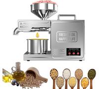 Presse-Huile Automatique︱Broyeur Oléifère Multigrains 800W︱Moulin à Huile Électrique Avec Contrôle De La Température︱Moteur En Cuivre Pur Haute Puissance︱Petites Plantes Commerciales Et Oléagineuses