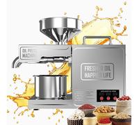 Presse-huile électrique automatique à presse à huile, Extracteur Chaud Et Froid Contrôle, presse-huile commerciale, presse huile olive, pour Graines de Lin Cacahuètes Sésame Tournesol