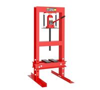 Presse hydraulique 6 t - Presse d'atelier manuelle pour garage et travail du métal - Presse hydraulique stable avec 4 niveaux de hauteur et valve de sécurité - Idéal pour le changement de roulement