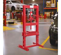 Presse hydraulique 6 tonnes avec cadre en H réglable en hauteur et plaques mobiles pour le retrait des roulements, le pliage du métal et la réparation automobile