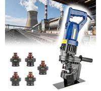 Presse hydraulique électrique, force 10T pour tôles métalliques et acier angulaire, comprend 5 matrices standard