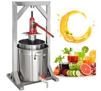 Presse Hydraulique Fruits Vin avec Broyeur de Raisin Presse Manuelle en Acier Inoxydable pour la Fabrication de Jus à partir de Fruits et Légumes Matériel de Bricolage