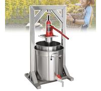 Presse hydraulique manuelle en acier inoxydable pour cidre, raisin, vin, 12 l