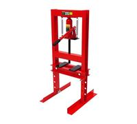 Presse hydraulique professionnelle 6 tonnes - Presse à cadre en acier avec manomètre et plaques de pressage - Pour presser, tamponner et façonner dans l'atelier et l'industrie