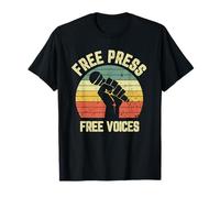 Presse Libre Voix Libres Liberté d’Expression Journalisme T-Shirt