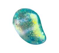 Presse-Mangue - Matériau en Silicone Souple À Paillettes À Montée Lente Accessoire Sensoriel Et Anti-Stress Aux Fruits Brillants, Jouets Fidget | Cadeau Relaxant pour Les , Le Bureau À Dom (Blue)