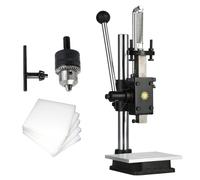 Presse manuelle avec plaque d'échelle, mandrin de perçage, plaque de support et roulement hydraulique pour poinçonnage industriel lourd dans le cuir, le plastique, le bois et l'aluminium