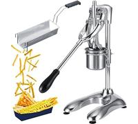 Presse manuelle pour frites en acier inoxydable à 12 trous pour restaurants, presse à pommes de terre 30 cm pour bandes de pommes de terre frites