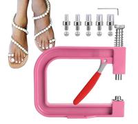 Presse manuelle pour perles - Machine de réglage de rivets pour bijoux, applicateur manuel avec levier de précision et cadre en métal durable, outil de décoration pour la fixation de goujons, la