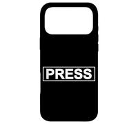 Presse News Reporter Journaliste MÉDIA CRÉDENTIEL Coque pour iPhone 17 Pro Max