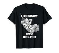 Presse Opérateur légendaire Bigfoot Drôle T-Shirt Graphique avec Valeur