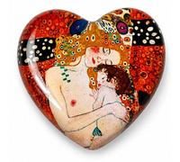 Presse-Papier C?Ur En Verre Klimt Les Trois Âges De La Femme