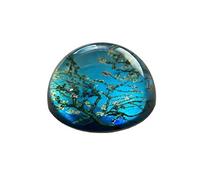 Presse papier en verre Van Gogh Amandier en fleurs - Diamètre 8 cm