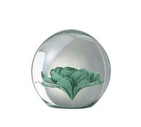 Presse-papier fleurs verre menthe large - J-line - Vert - Verre Vert