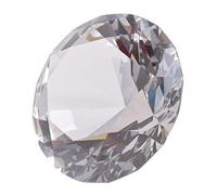 Presse-papier Longwin de 100 mm - En cristal, en forme de diamant, couleur unie - Décoration pour maison, lieu, claire