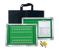 Presse-Papier Magnétique D'entraînement de Rugby, Tableau Blanc Tactique Double Face avec Sac de Rangement et Pièces D'échecs Magnétiques, for l'enseignement