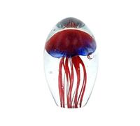 Presse Papier Méduse En Verre 10.5 Cm