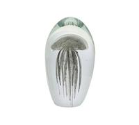 SIGNES GRIMALT Presse papier Méduse grise en verre - Hauteur 11 cm - Diamètre 7 cm