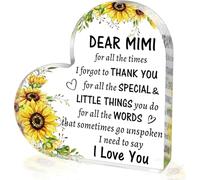 Presse-papier Mimi en acrylique avec inscription « To My Mimi » de la part des petits-enfants, cadeau d'anniversaire, de Noël, de fête des mères, de Saint-Valentin pour grand-mère