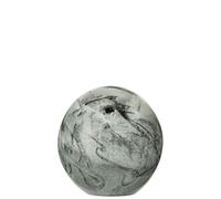 Presse-papier mix lignes verre blanc/gris large - J-line - Beige - Verre