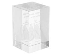 Presse-papier Modèle Anatomie du Poumon Humain en Cristal Cube | Affichage Éducatif, Gravure Interne Détaillée, Décor Bureau et Maison, pour Étudiants en Médecine