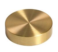 Presse-papier rond rétro en laiton - 3 tailles - Ornements de bureau pour femme et homme - Décoration d'étagère de bureau - Grand presse-papier en cristal - Pour femme