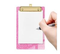Presse-papiers à paillettes mini tableau acrylique portable pour notes | Tablettes avec clip portables pour enseignants, étudiants, artistes, bureau, hôpitaux