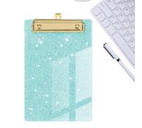 Presse-papiers à paillettes - Mini tableau d'écriture portable en acrylique | Tableau à pinces pour mémos de poche, pour infirmières, enseignants, étudiants, artistes, professionnels, salle de classe,