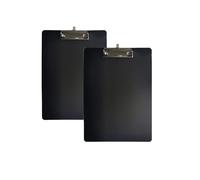 Presse Papiers A4,2 PCS Planchettes à Pince et Porte-Formulaires,Planchettes à Pince A4 avec Rangement,Porte Document,Presse Papiers en Plastique avec Clip de Suspension Rétractable pour École