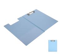 Presse-papiers A4 Pliable Noir en Métal et PU pour Bureau | Clip Robuste, Surface D'écriture Stable, Protège Formulaires et Notes, Usage Mobile pour Étudiants et Inspecteurs